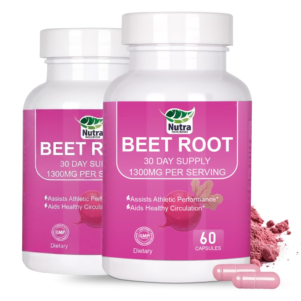 NutraNourish Beet Root Capsules 60 Count