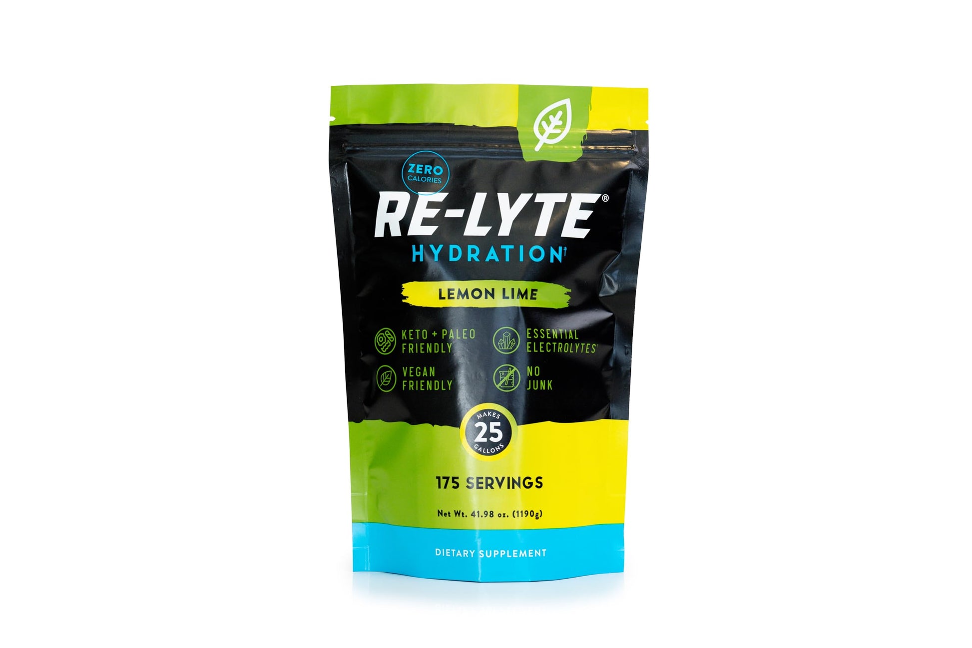 REDMOND Re-Lyte Hydration Electrolyte Powder, 175 Servings, Lemon Lime