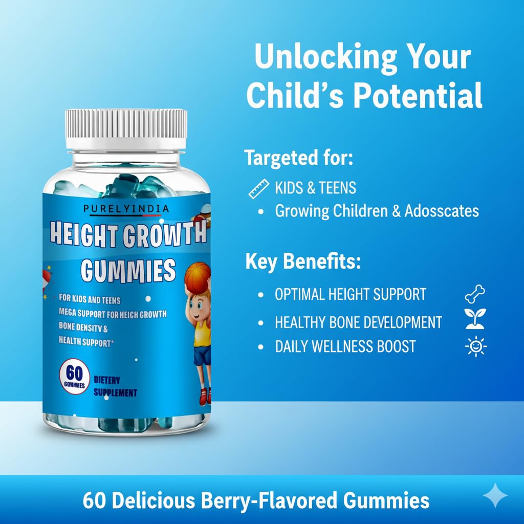 Purelyindia Kids Multivitamin with Ashwagandha 60 Gummies