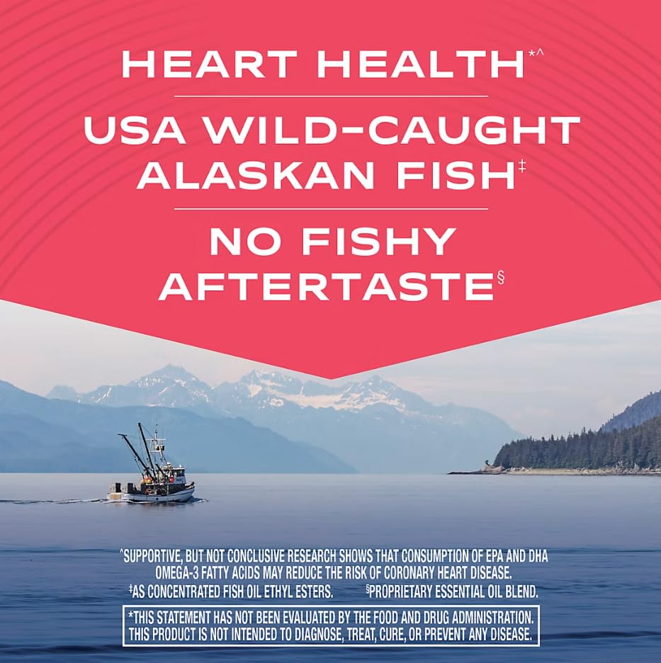 Berkley Jensen USA Wild Alaskan Omega-3 Fish Oil Softgels, 240 Softgels