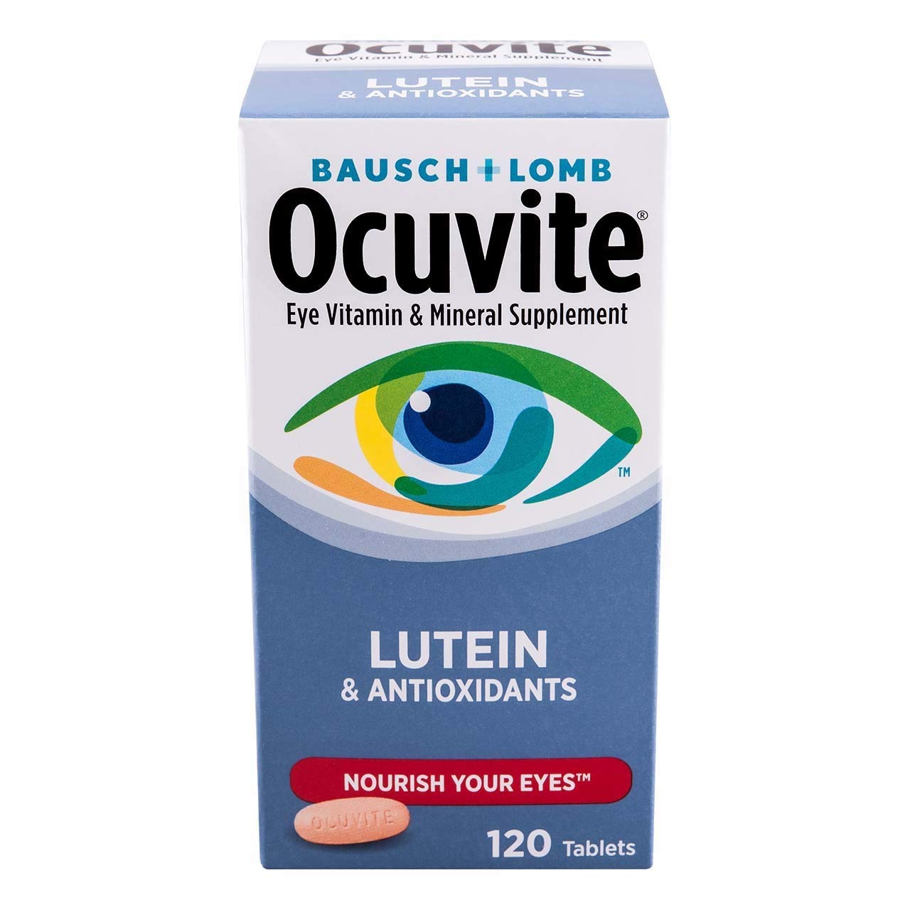Bausch + Lomb Ocuvite Vitamin and Mineral Supplement for Eyes with Lutein Tablets, 240 Tablets