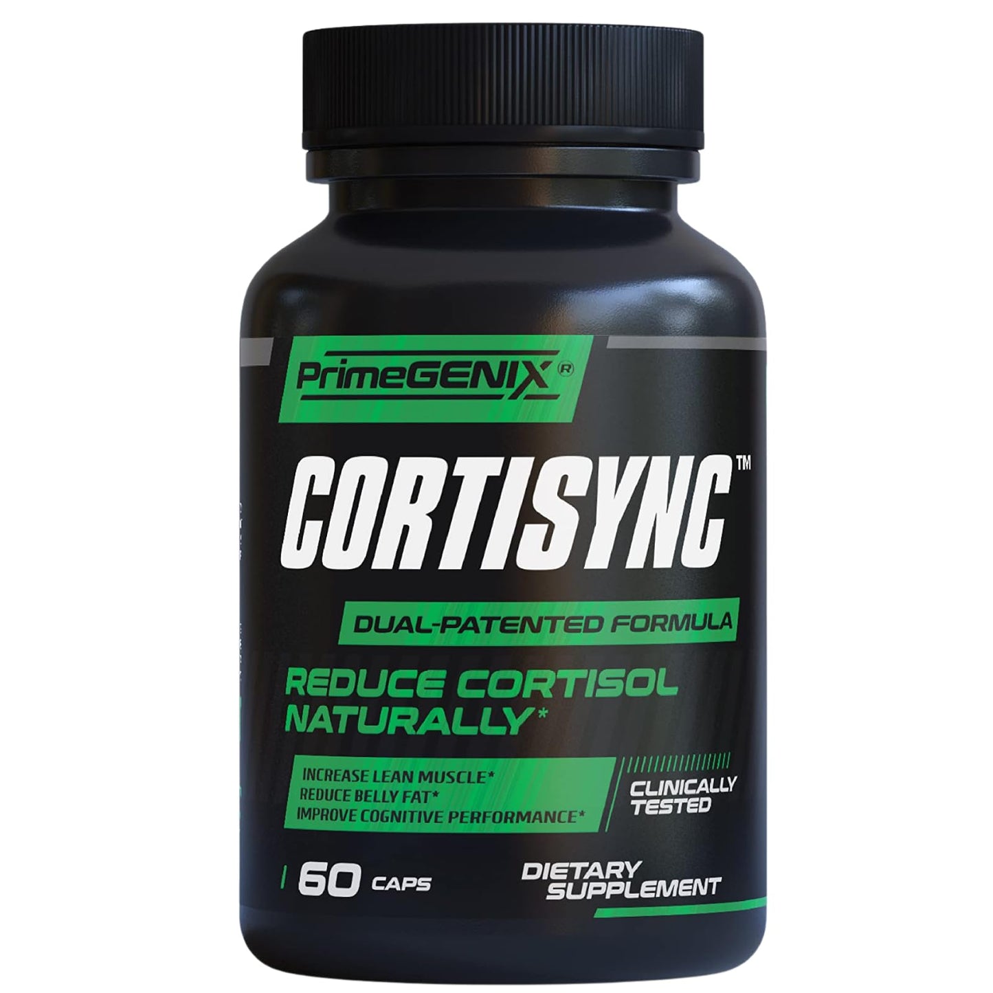 PrimeGENIX CortiSync Reduce Cortisol, Increase Energy, and Improve Focus with Sensoril Ashwagandha 60 Capsules