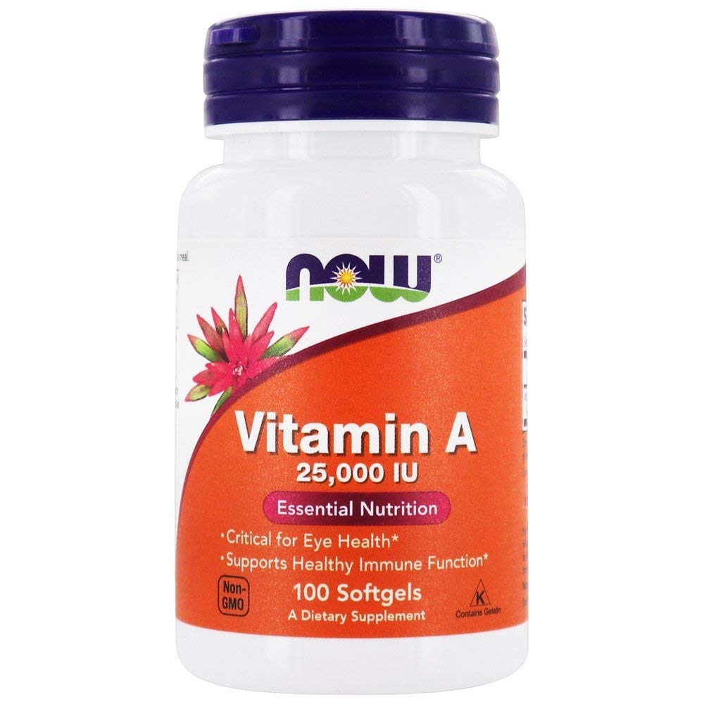 NOW Foods Vitamin A 25000 IU Softgels 100