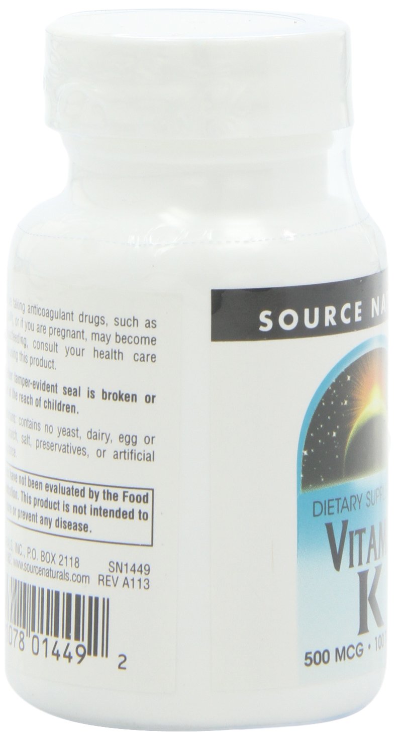 Source Naturals Vitamin K1 200 Tablets