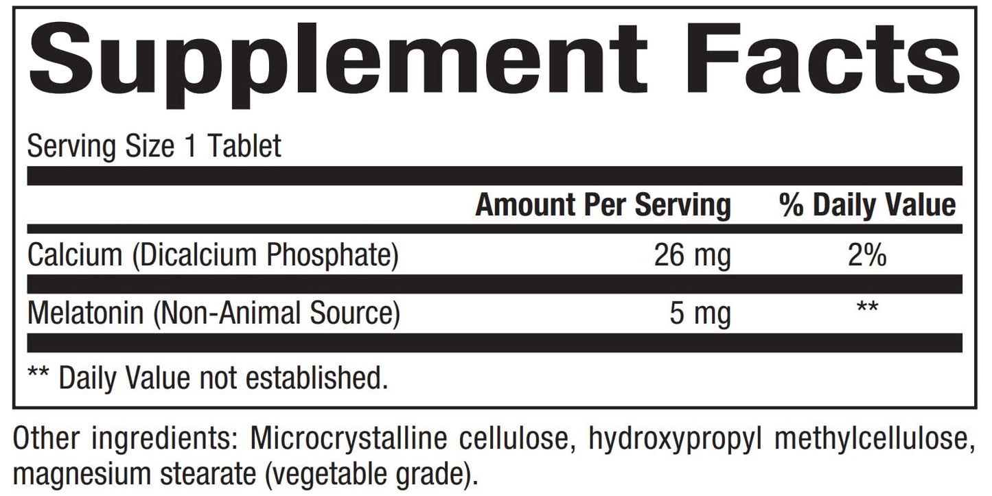 Bioclinic Naturals Melatonin Time Release 5 mg Tablets, 60 Tablets