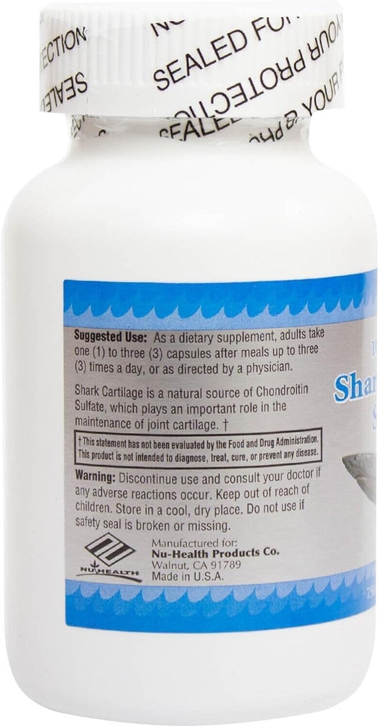Generic Shark Cartilage Super II 750 mg Caplets, 2-Count