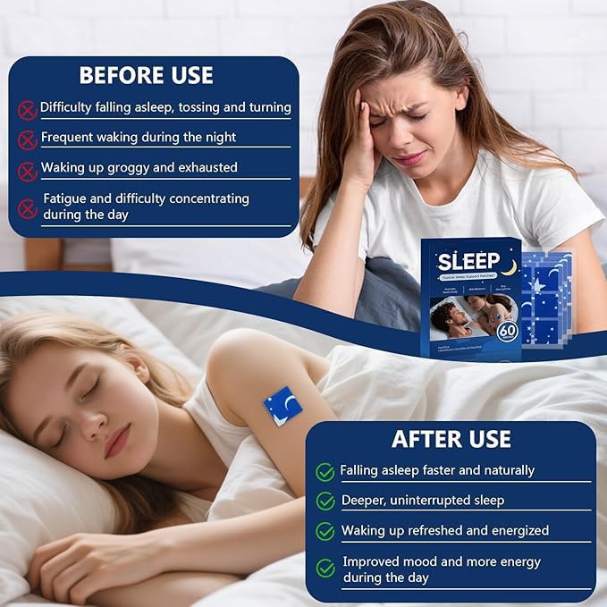 NEIOM Sleep Patches for Adults 60 Tablets