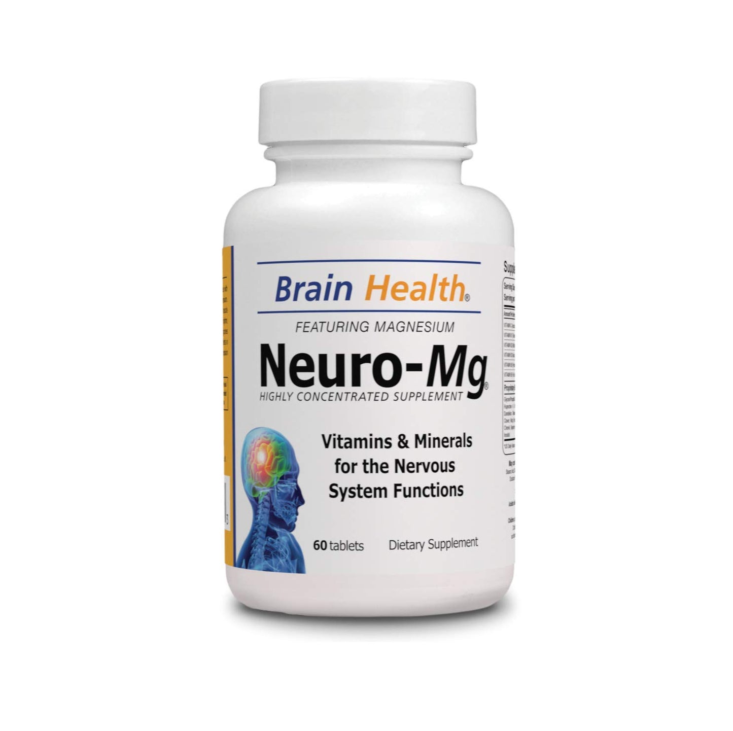 Organic Farms Vitamins Brain Health Neuro MG 100% Natural Dietary Supplement Tablet, 60 Tablets
