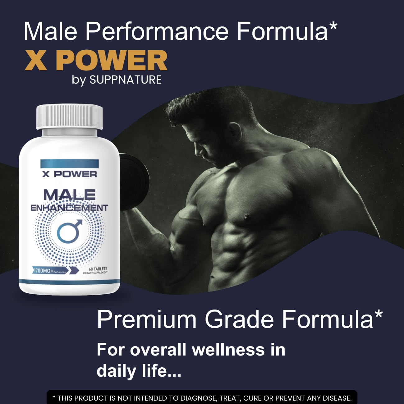 SuppNature X Power Pills for Men Tablet 120 Count