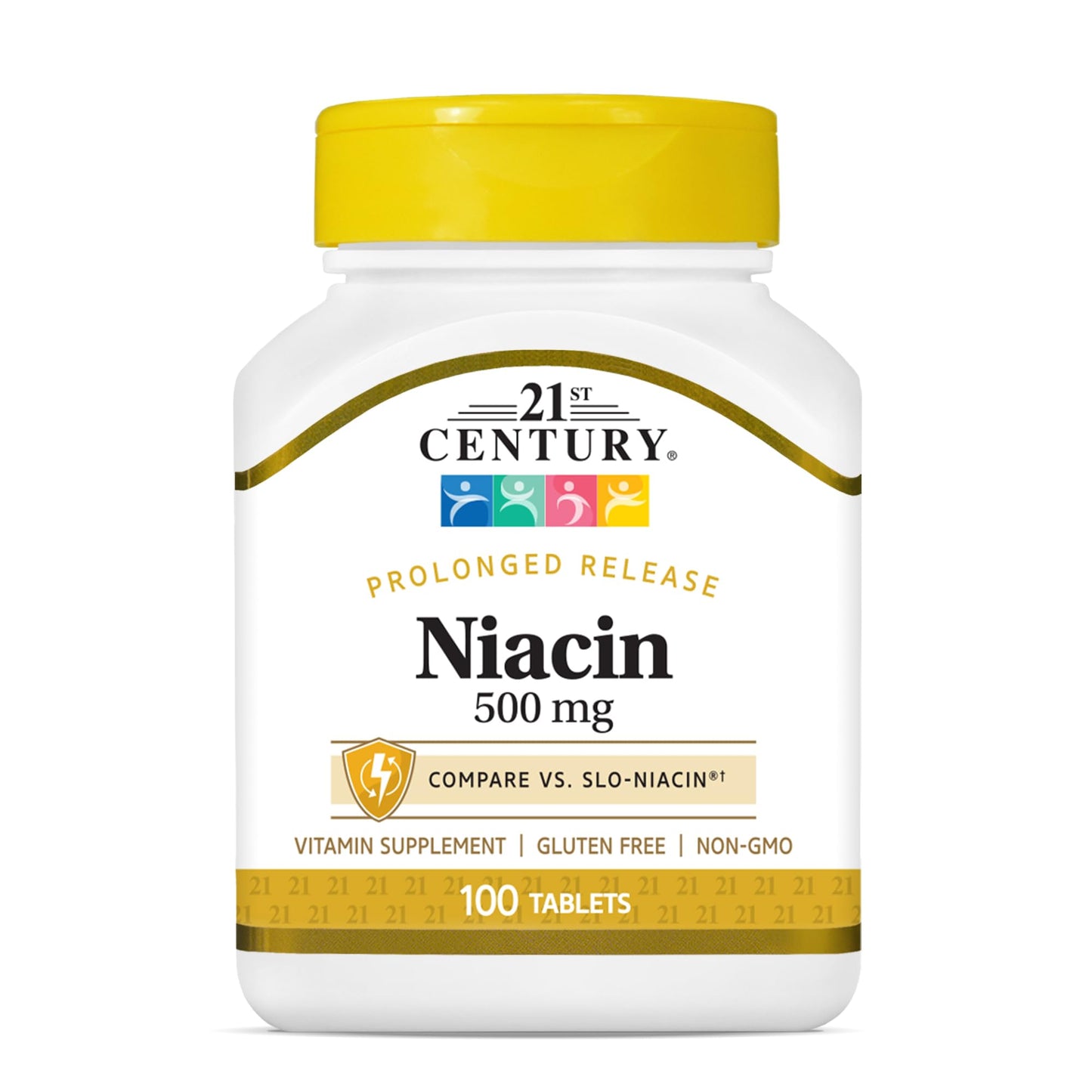 21st Century Niacin 500mg Prolonged Release Tablets, 100 Tablets