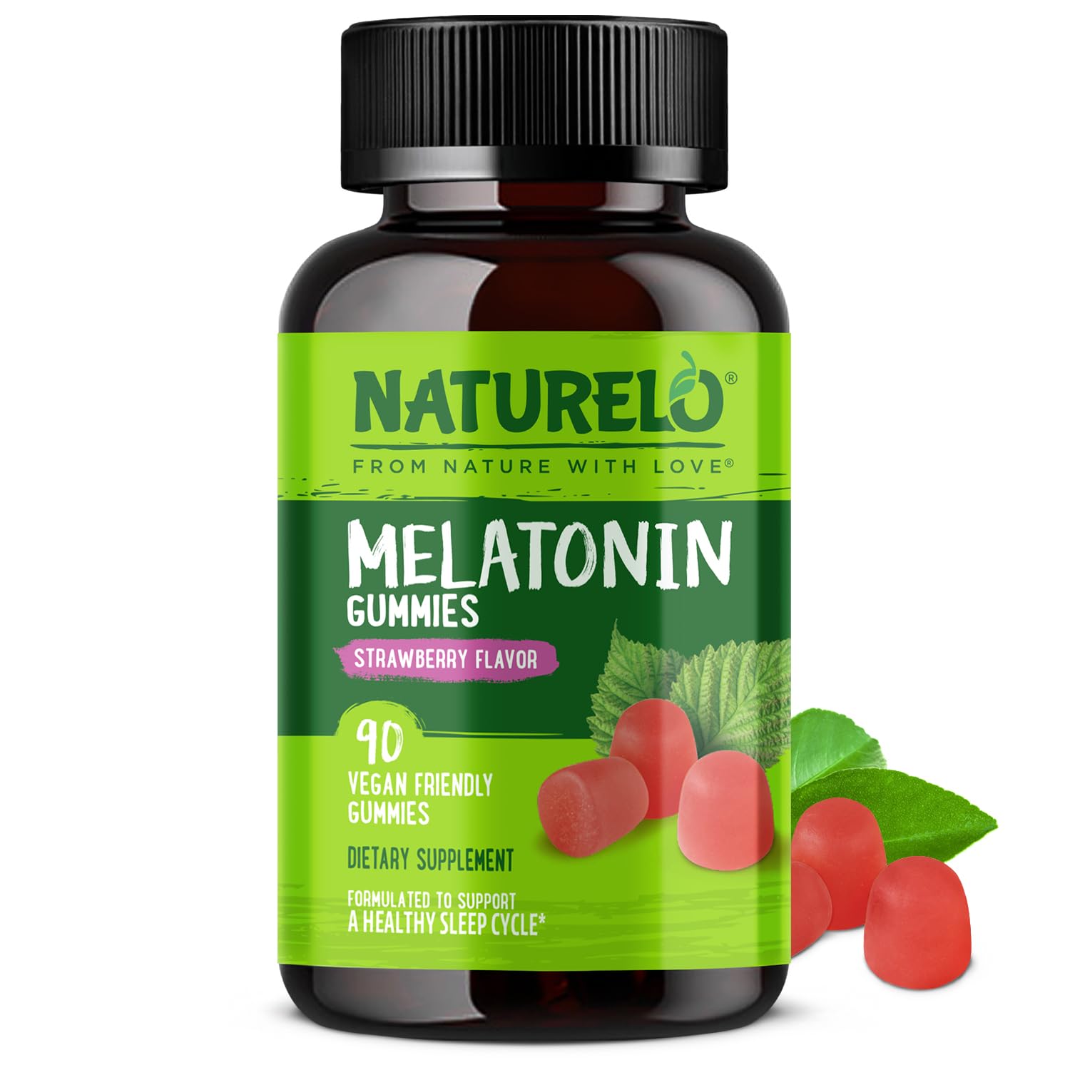 NATURELO Melatonin Gummies 90 Count