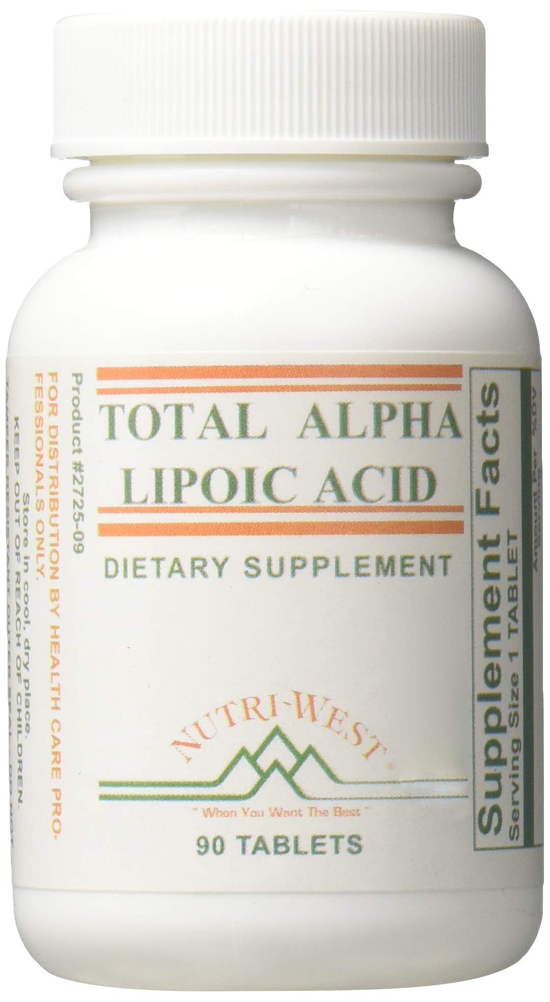 Nutri-West Total Alpha Lipoic Acid Capsule 90 Count