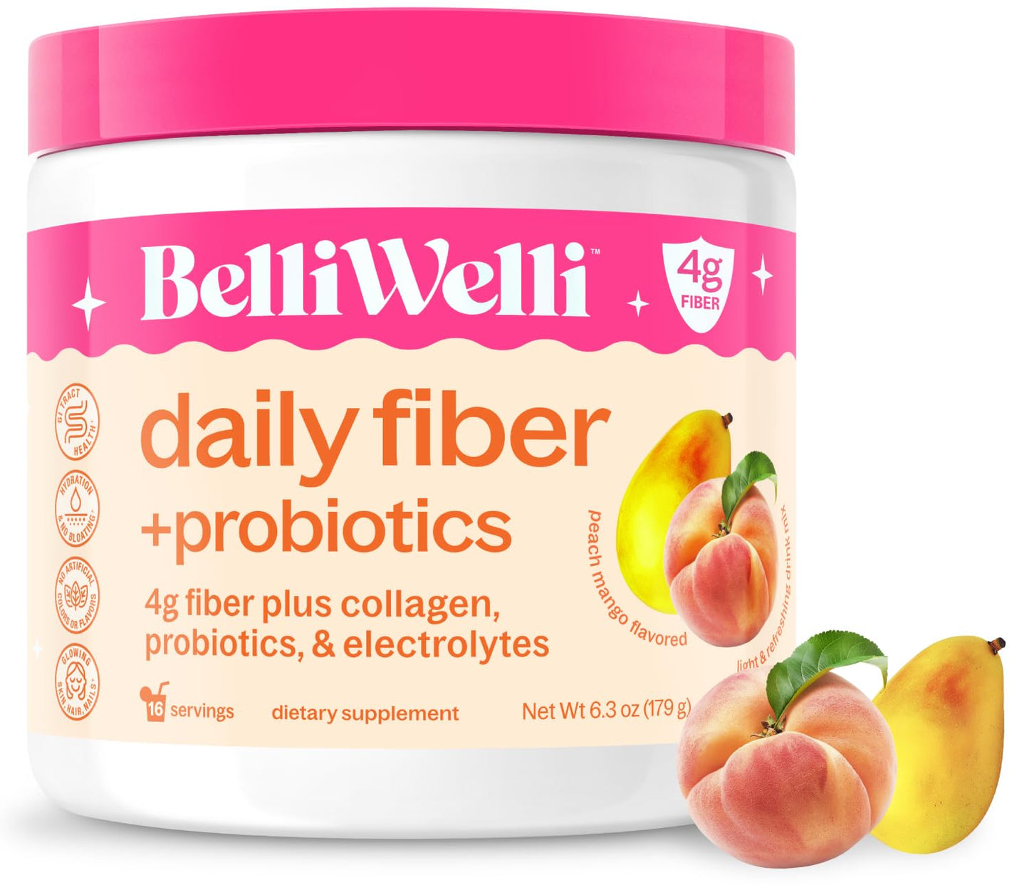 Belli Welli Fiber Supplement Powder 6.3 Ounces