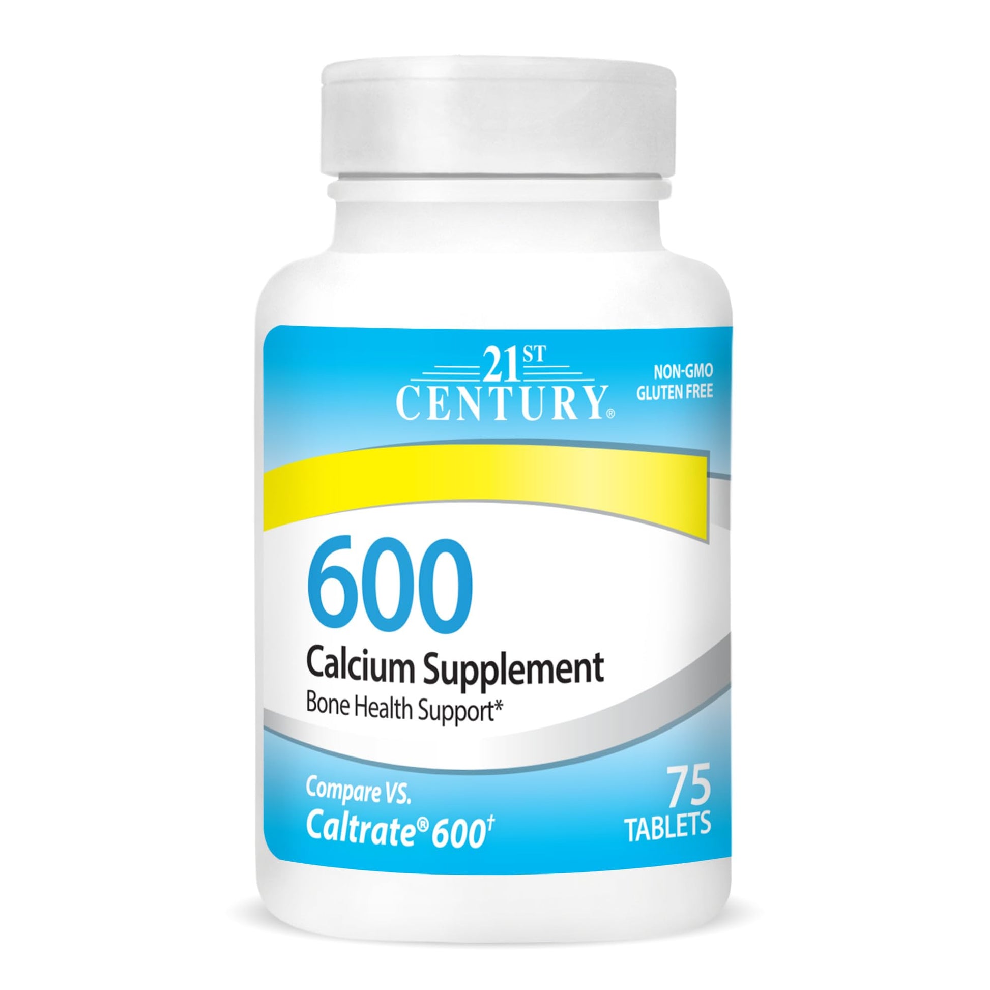 21st Century Calcium 600mg Tablets 75 Count