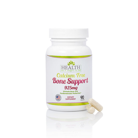 Health As It Ought To Be Calcium Free Bone Support Supplement 90 Capsules