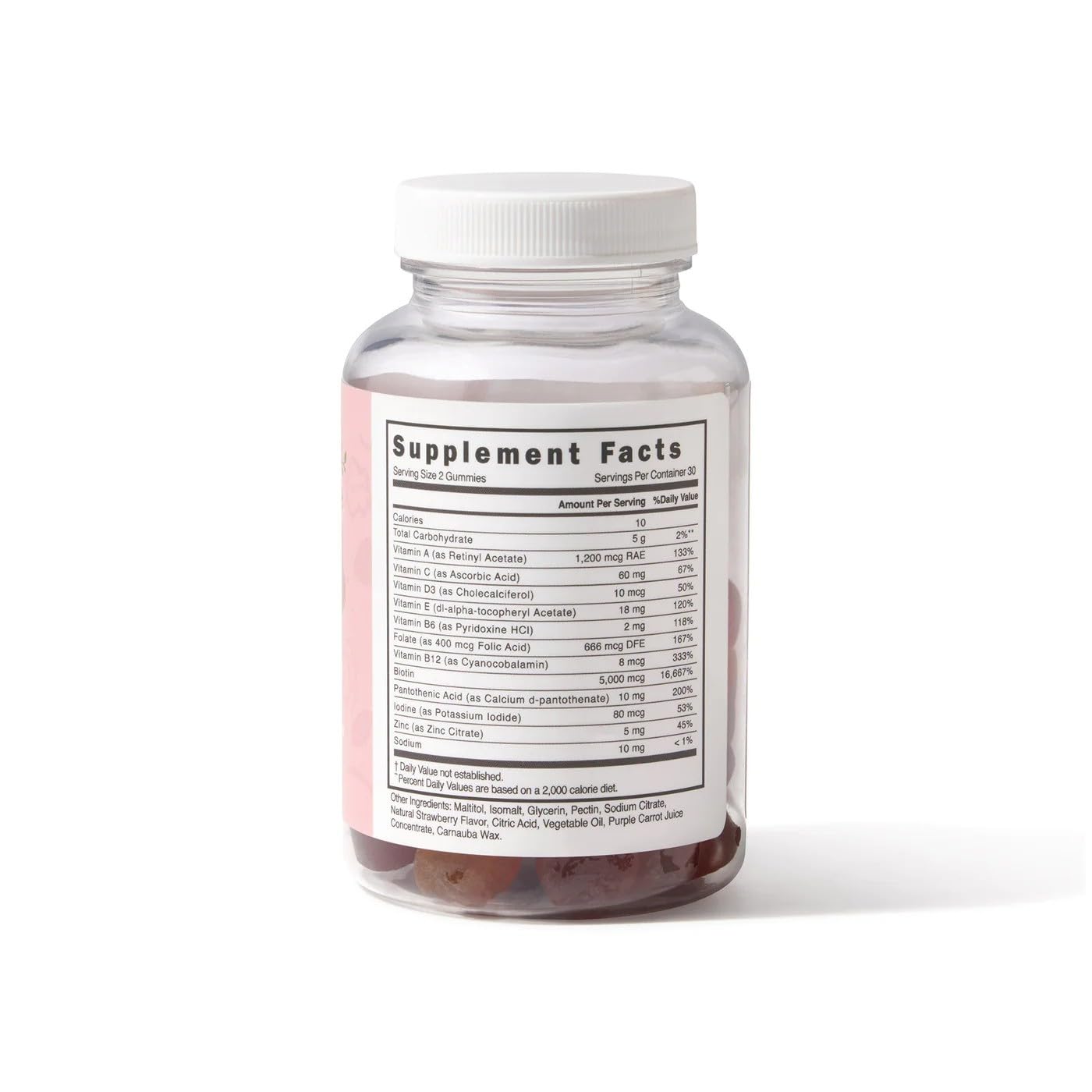MAKE TIME Sugar-Free Women’s Multivitamin Gummies Daily Support with Vitamin A, C, D3, E, B6, B12, Folate, Biotin, Iodine & Zinc, 60 Gummies