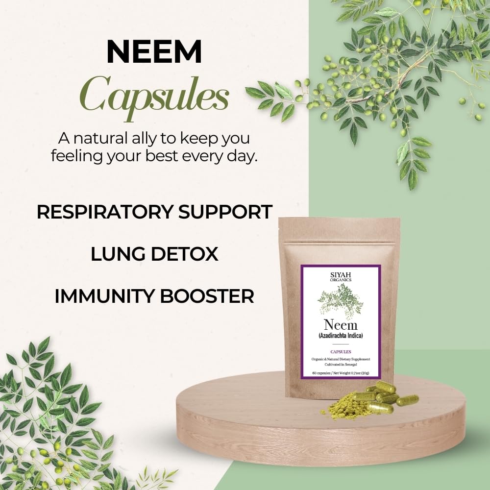 Siyah Neem Capsules, 60 Count