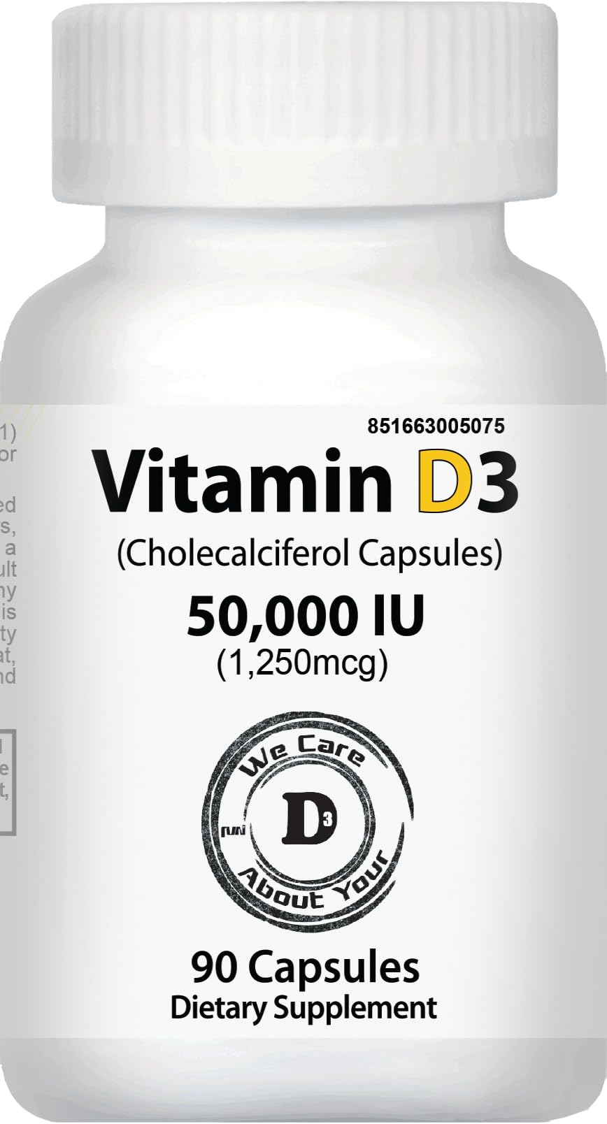 Generic Vitamin D3 50,000 IU Capsule 1 Count