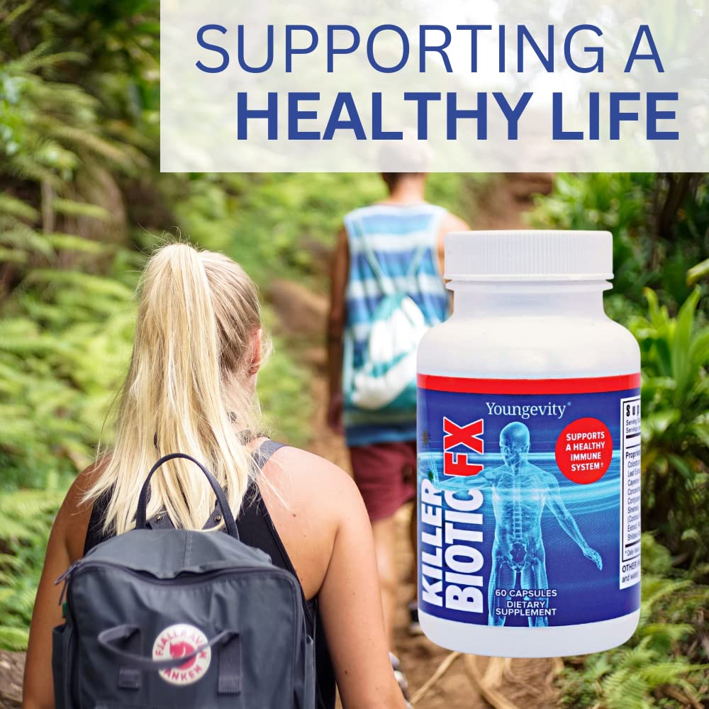 Youngevity Killer Biotic FX Immune System Support Capsules, 60 Capsules