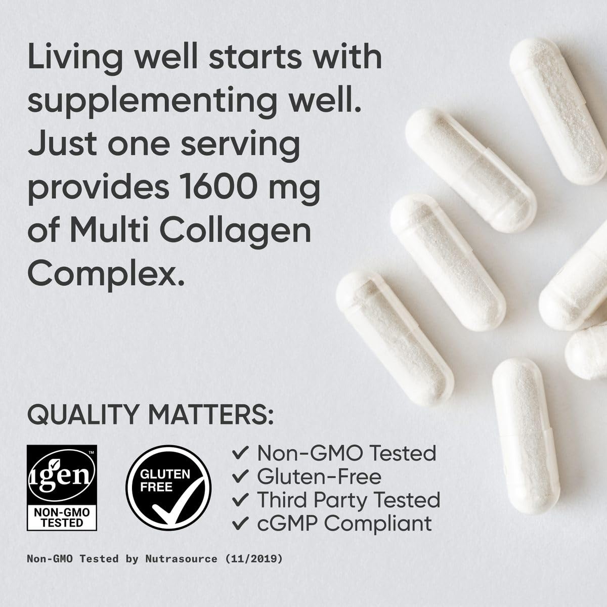 Sports Research Multi Collagen Capsules, 90 Count