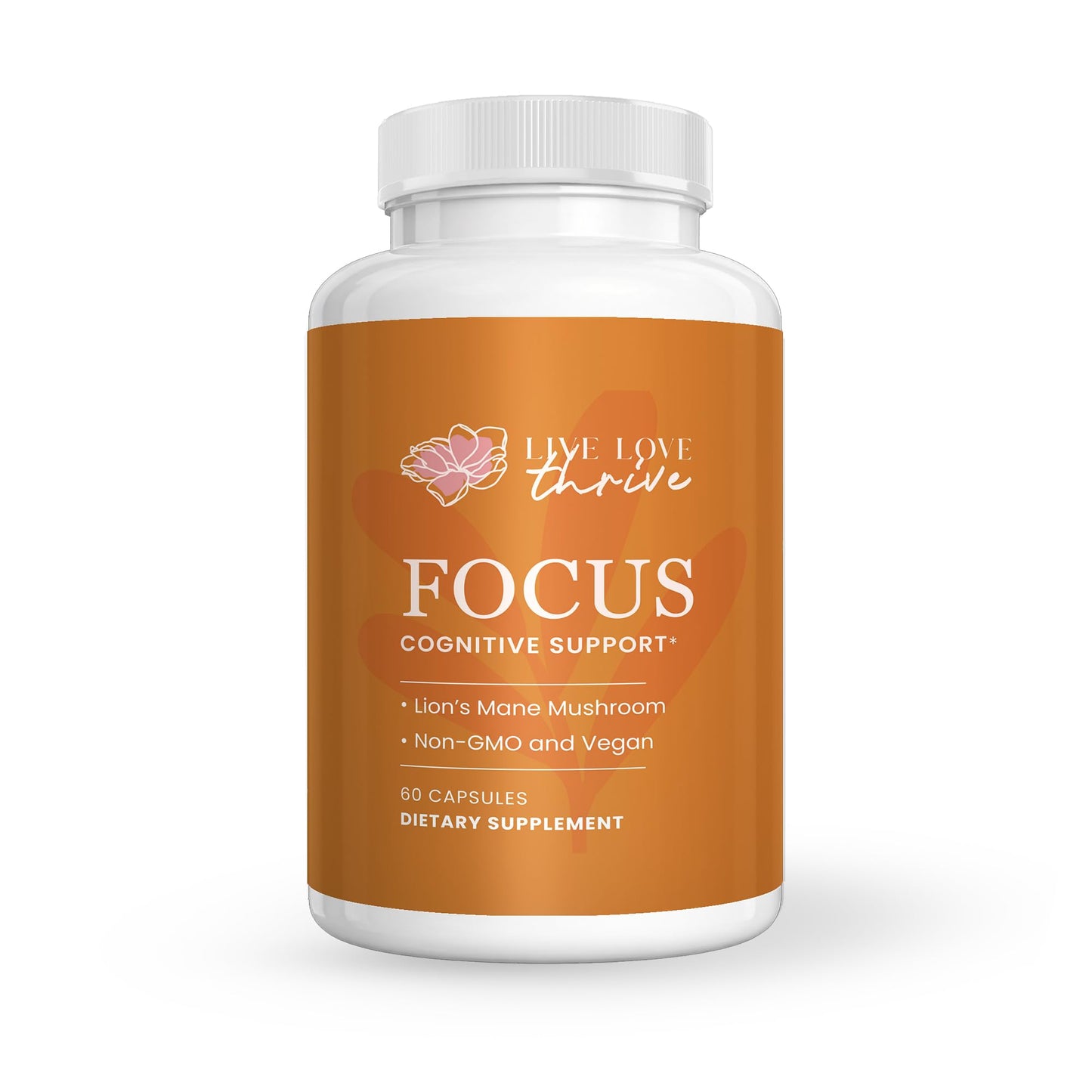 LiveLoveTHRIVE Lion's Mane Mushroom Supplement for Women Capsules, 60 Count