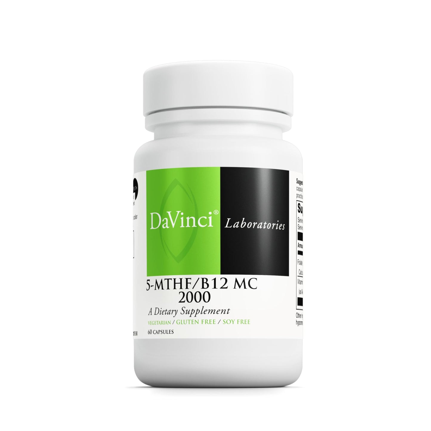DAVINCI 5-MTHF/B12 MC 2000 Capsule, 60 Count