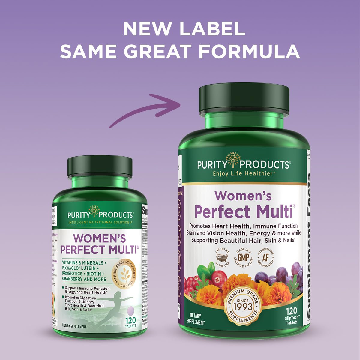 Purity Products Women’s Perfect Multi Balanced Multivitamin Tablet, 120 Tablets