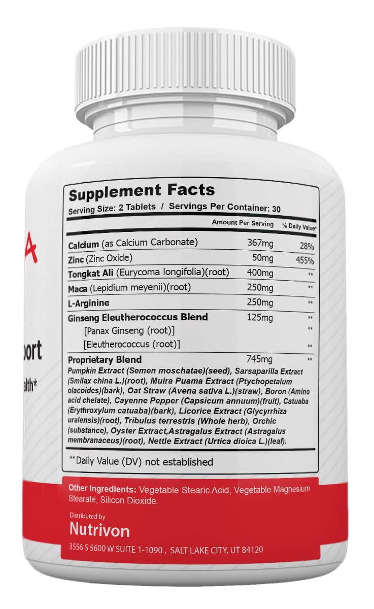 Zonata Laguna's Long Dietary Supplements for Men 60 Tablets