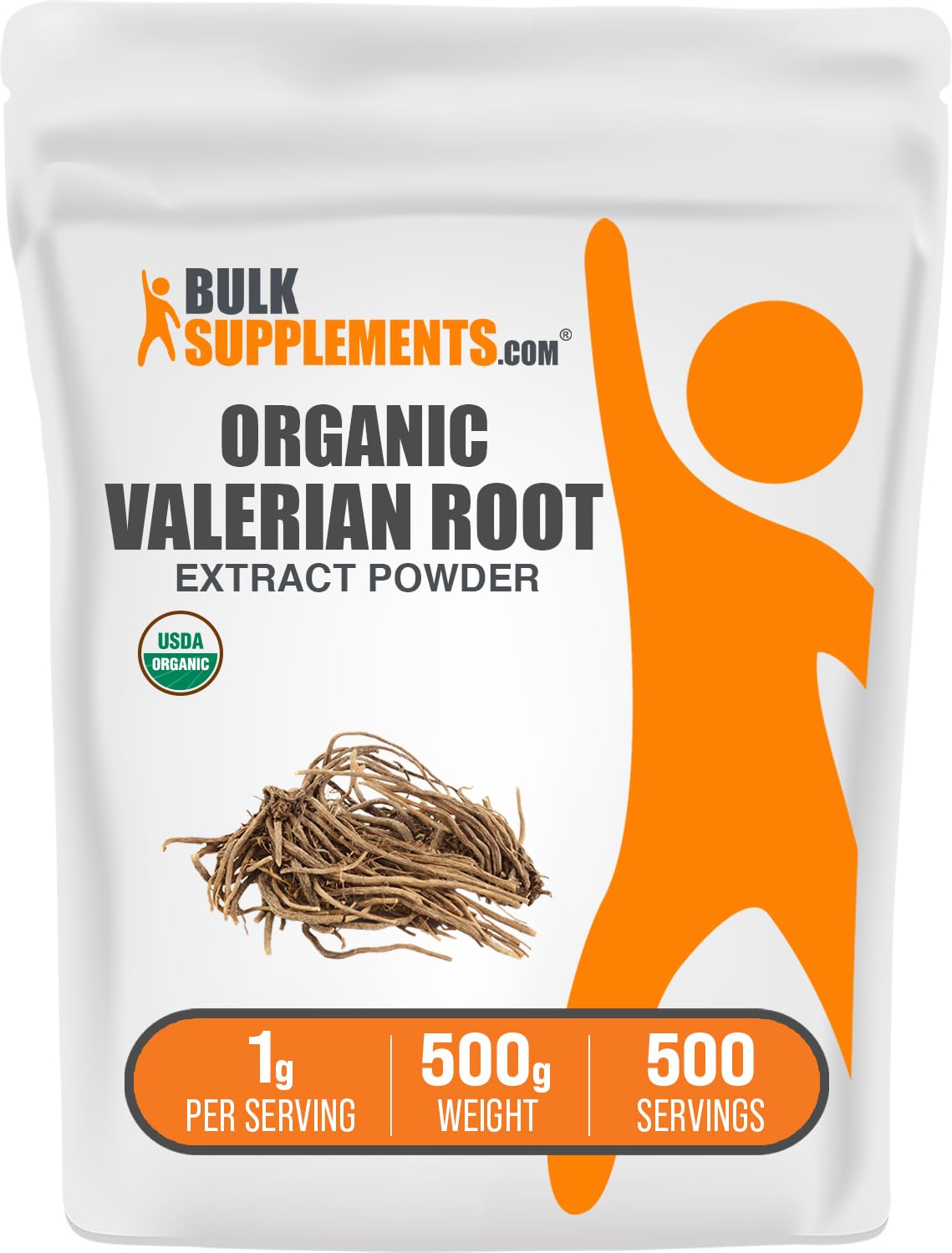 BulkSupplements Organic Valerian Extract Powder, 17.6 Ounces