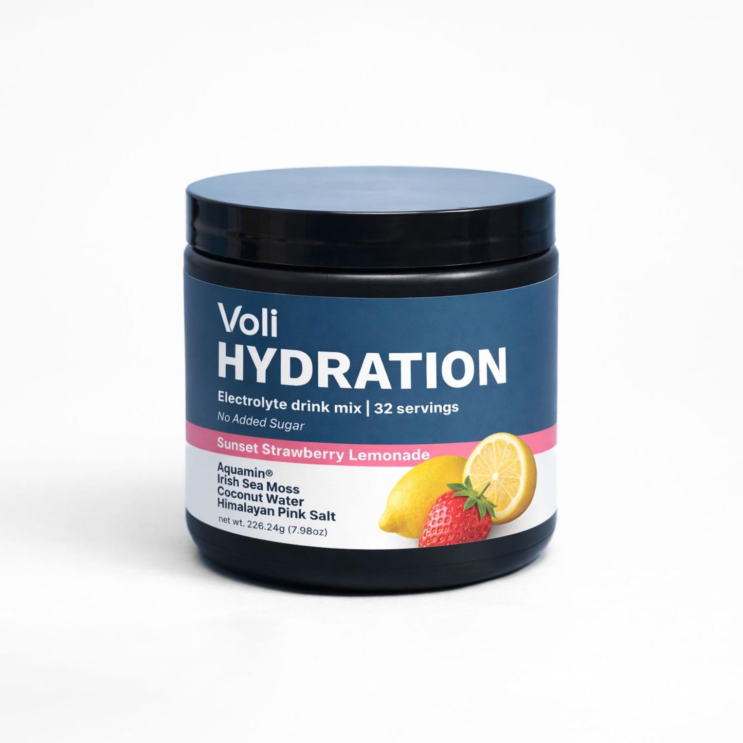 VOLI WELLNESS Hydration Electrolyte Powder Strawberry Lemonade 7.98 Ounce