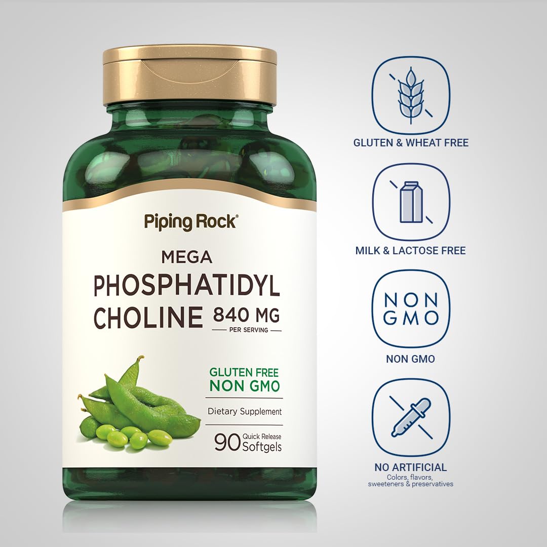 Piping Rock Phosphatidyl Choline Softgels 840mg, 90 Count