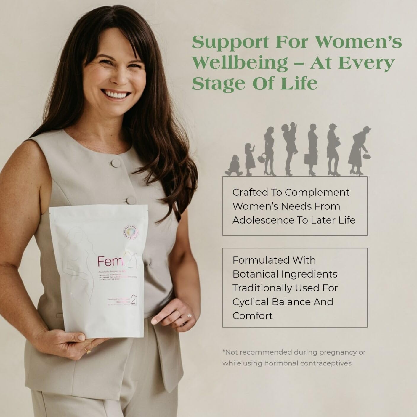 Fem21 Nutritional Supplement Powder, Herbal Blend with 21 Superfoods for Women’s Wellness and Vitality, with Prebiotics, Probiotics and Antioxidants, 31.75 oz