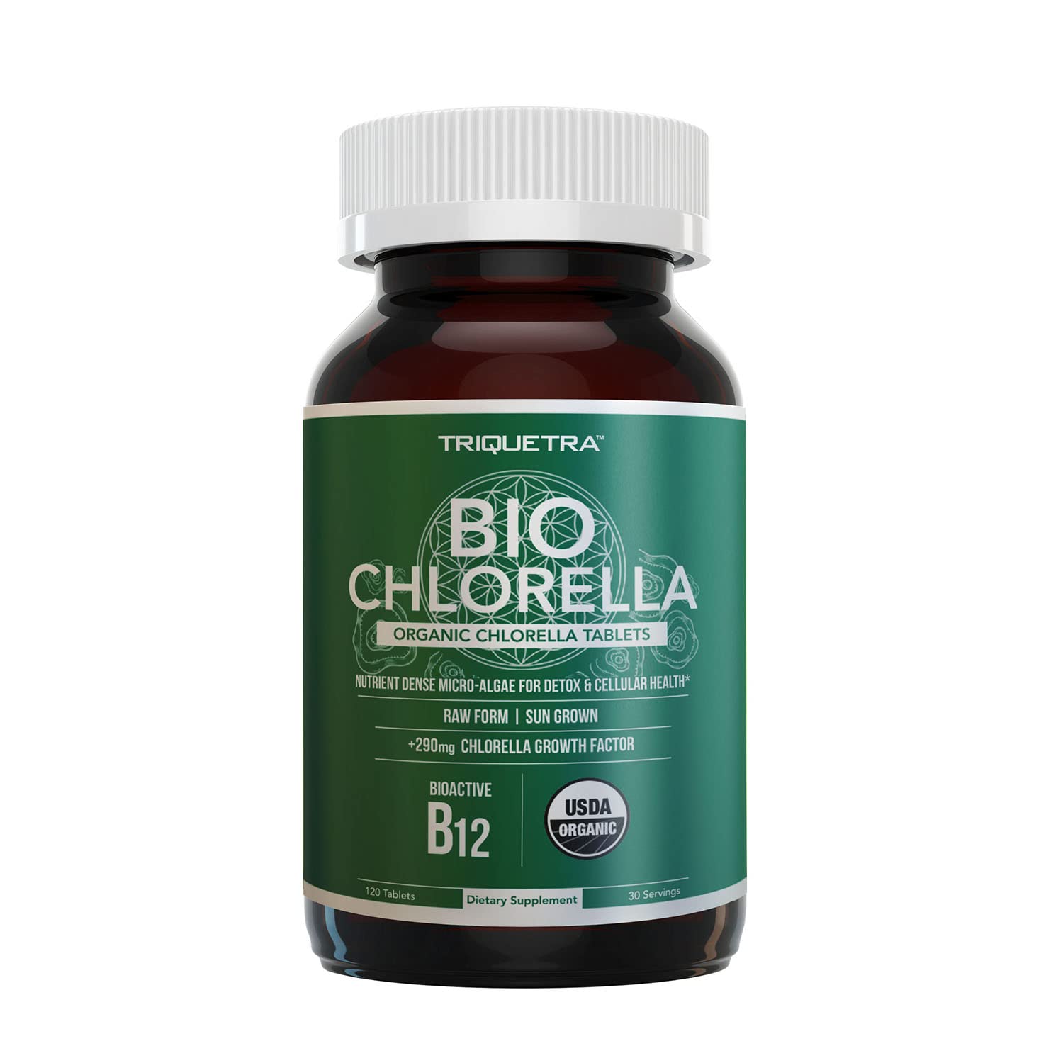 Triquetra Health Organic Chlorella Tablets 120 Count