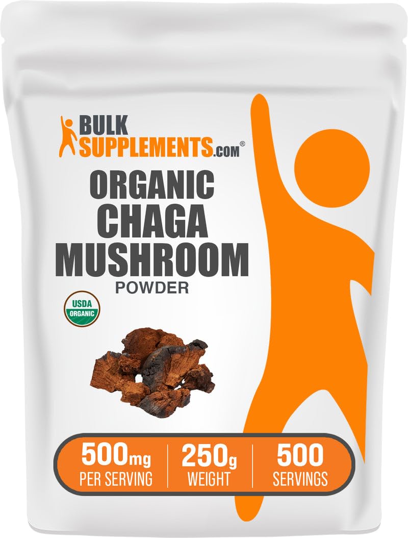 BulkSupplements Organic Chaga Mushrooms Powder 8.82 oz