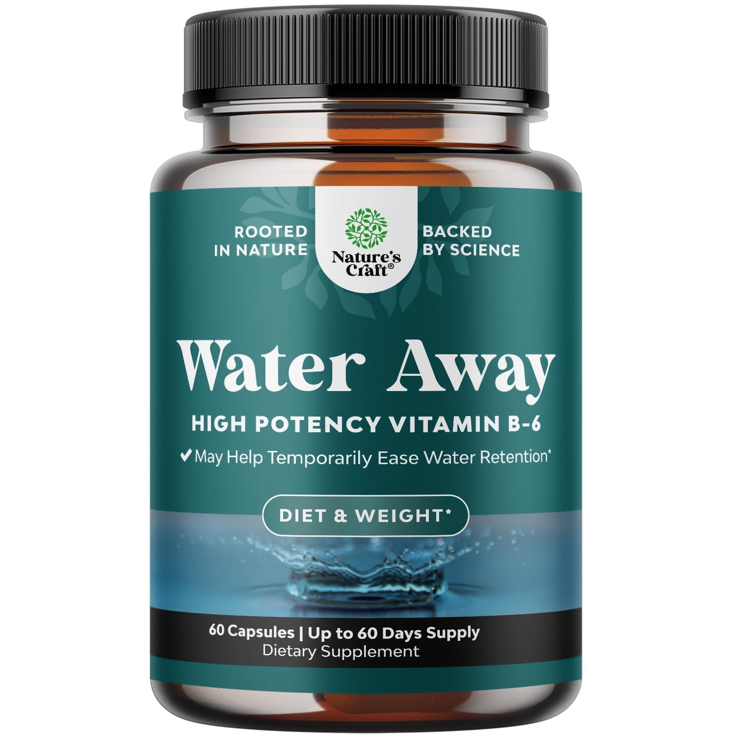 Natures Craft Water Away Herbal Diuretic 60 Capsules