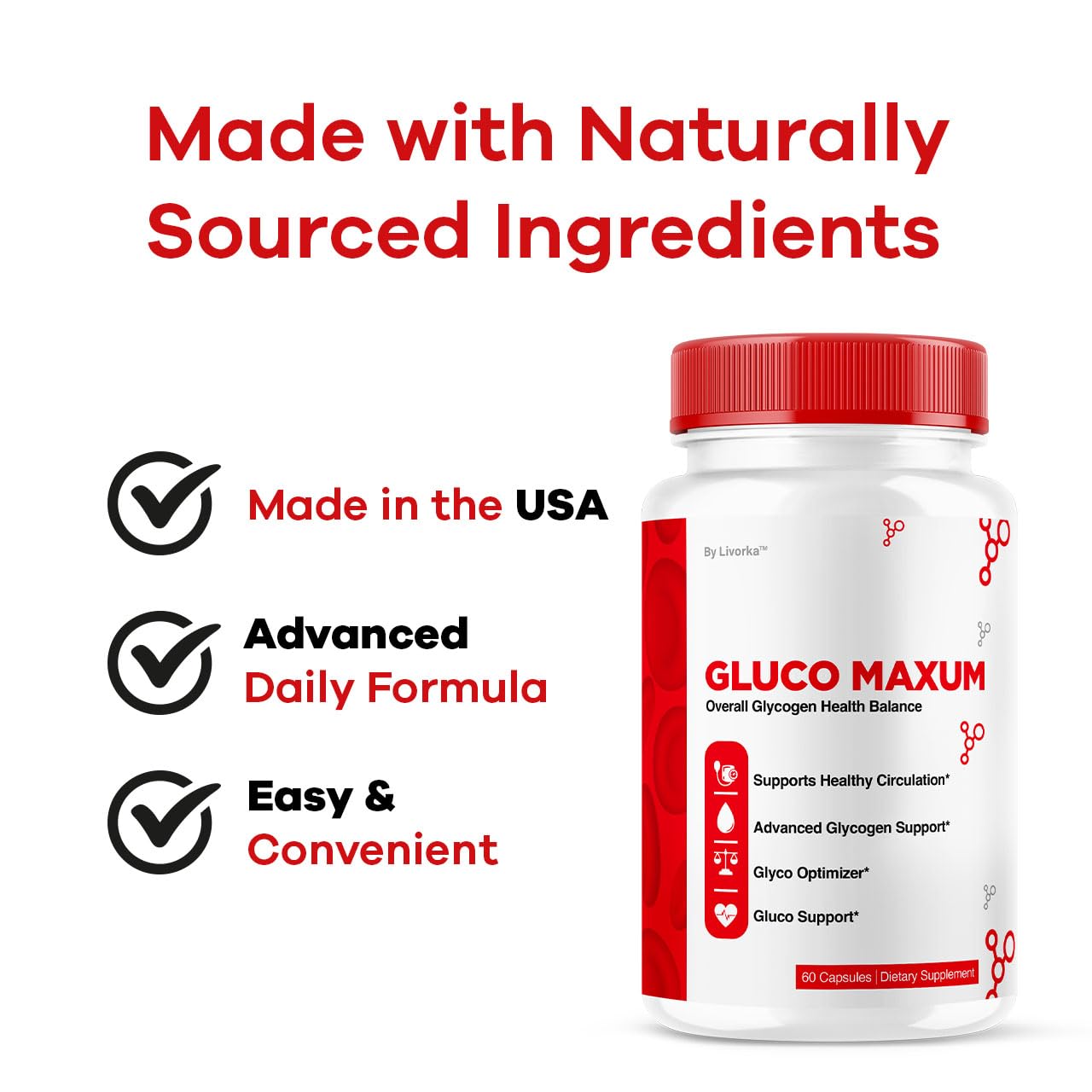 LIVORKA GlucoMaxum Capsules 120 Capsules