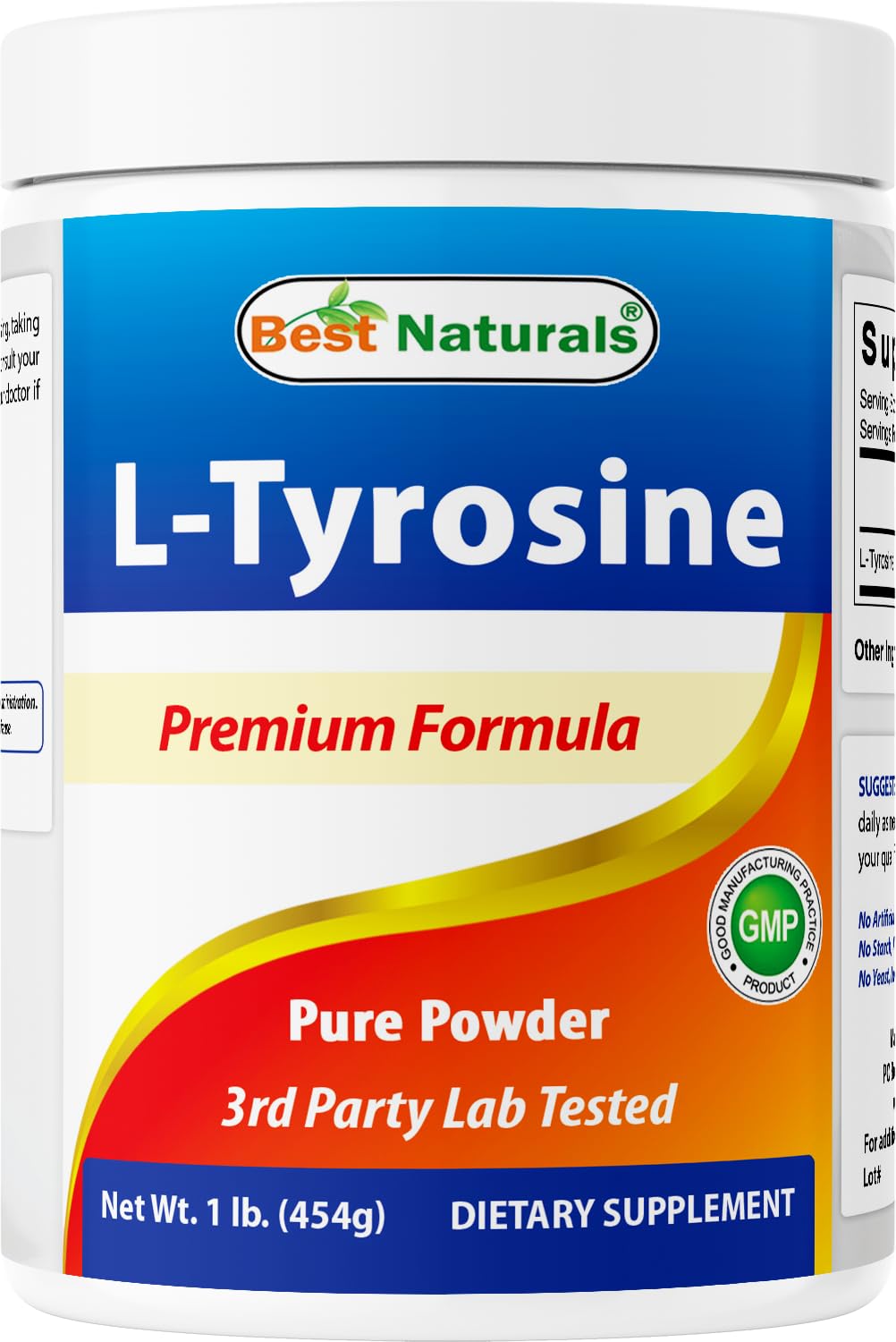 Best Naturals L-Tyrosine Pure Powder 16 oz