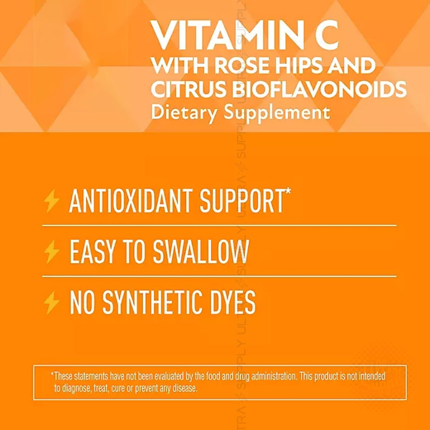 Generic Members Mark Vitamin C 1000mg with Rose Hips & Citrus Bioflavonoids – Vegan Tablets, Gluten Free, 500 Tablets