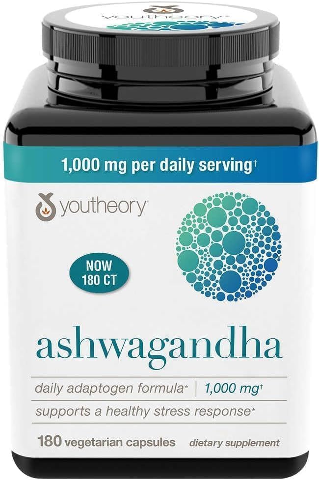 Generic Organic Ashwagandha KSM-66 Supplement, 180 Capsules