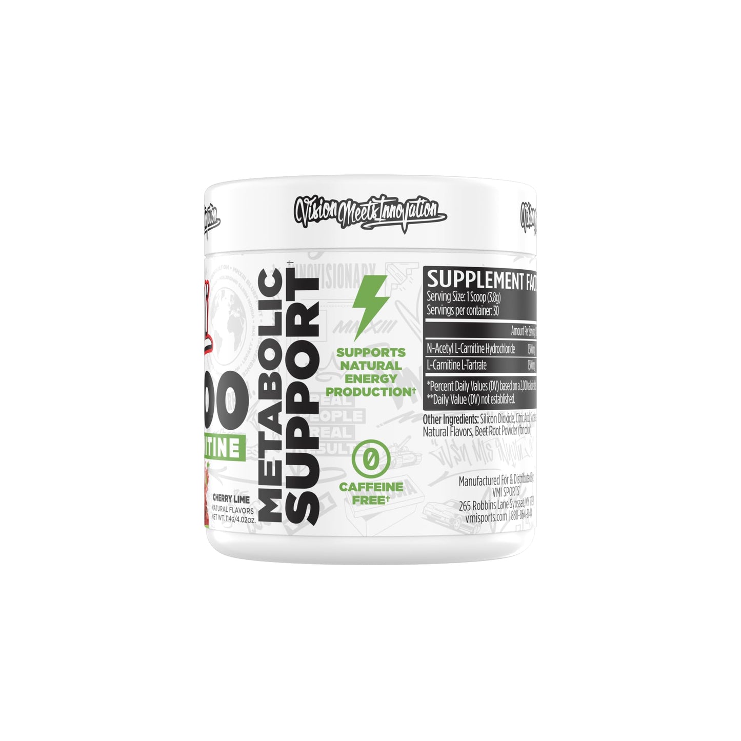 VMI Sports L-Carnitine 3000 Powder, 4.02 Ounce