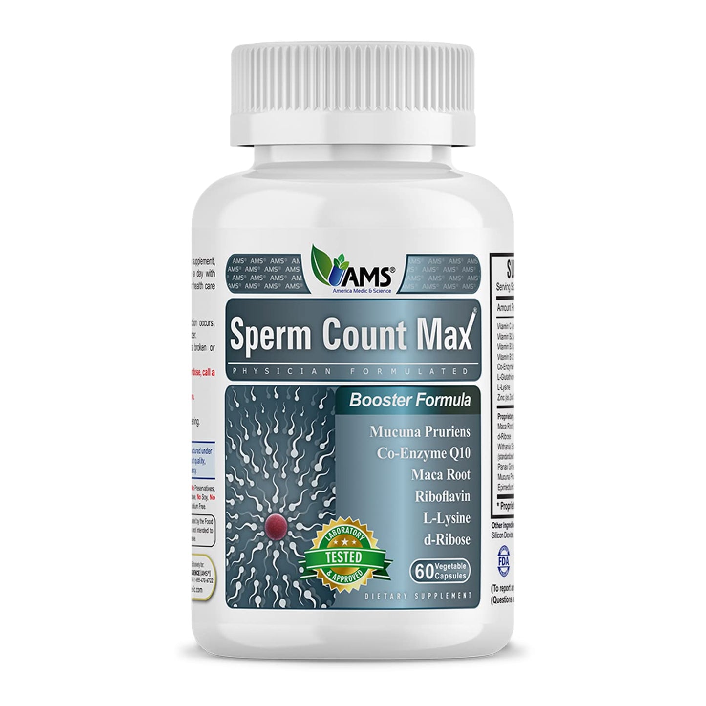America Medic & Science Sperm Count Max Capsule 60 Count