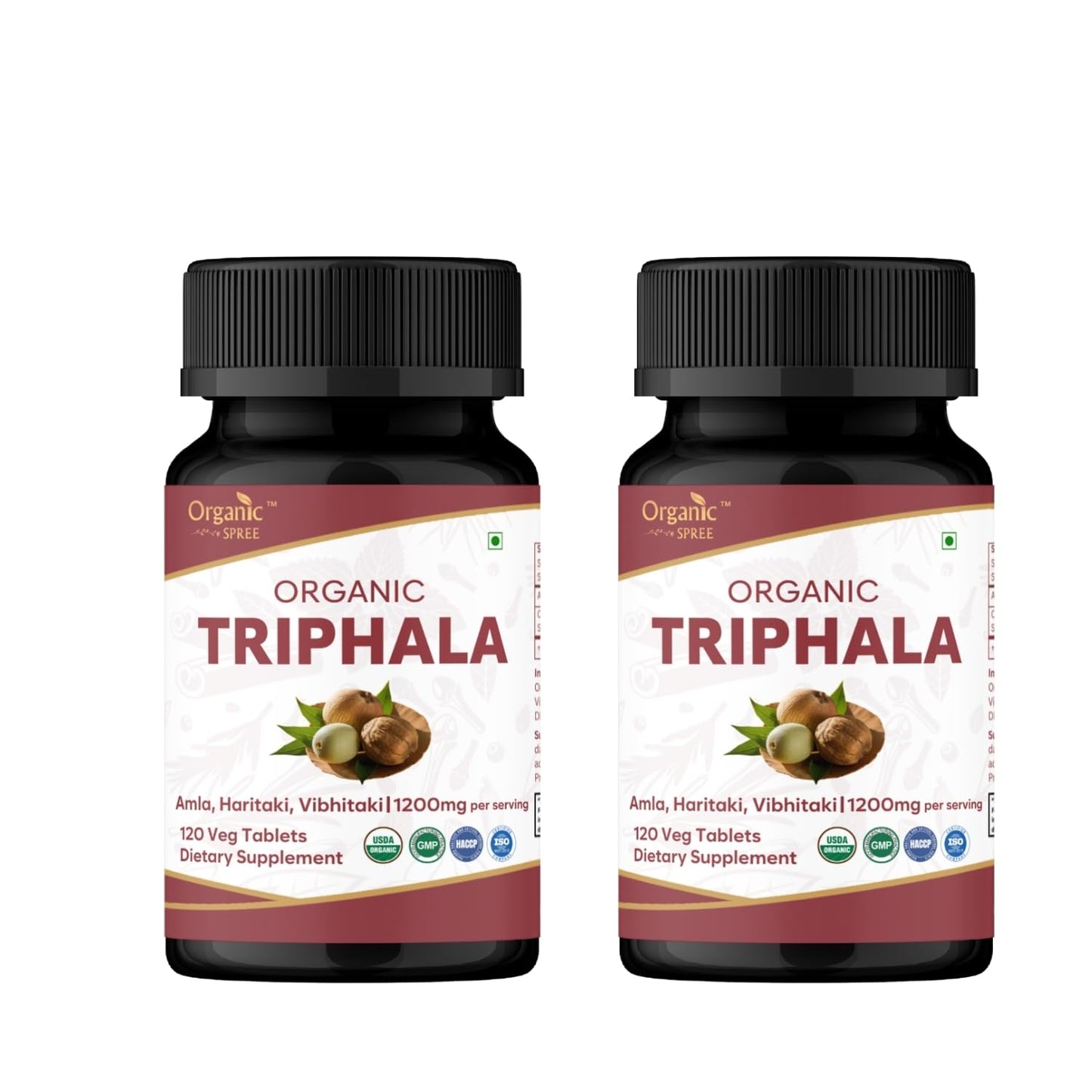 ORGANIC SPREE Triphala Tablets 240 Count