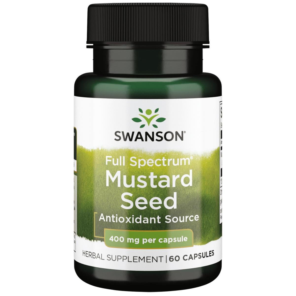 Swanson Full Spectrum Mustard Seed 400 mg Capsules, 60 Count
