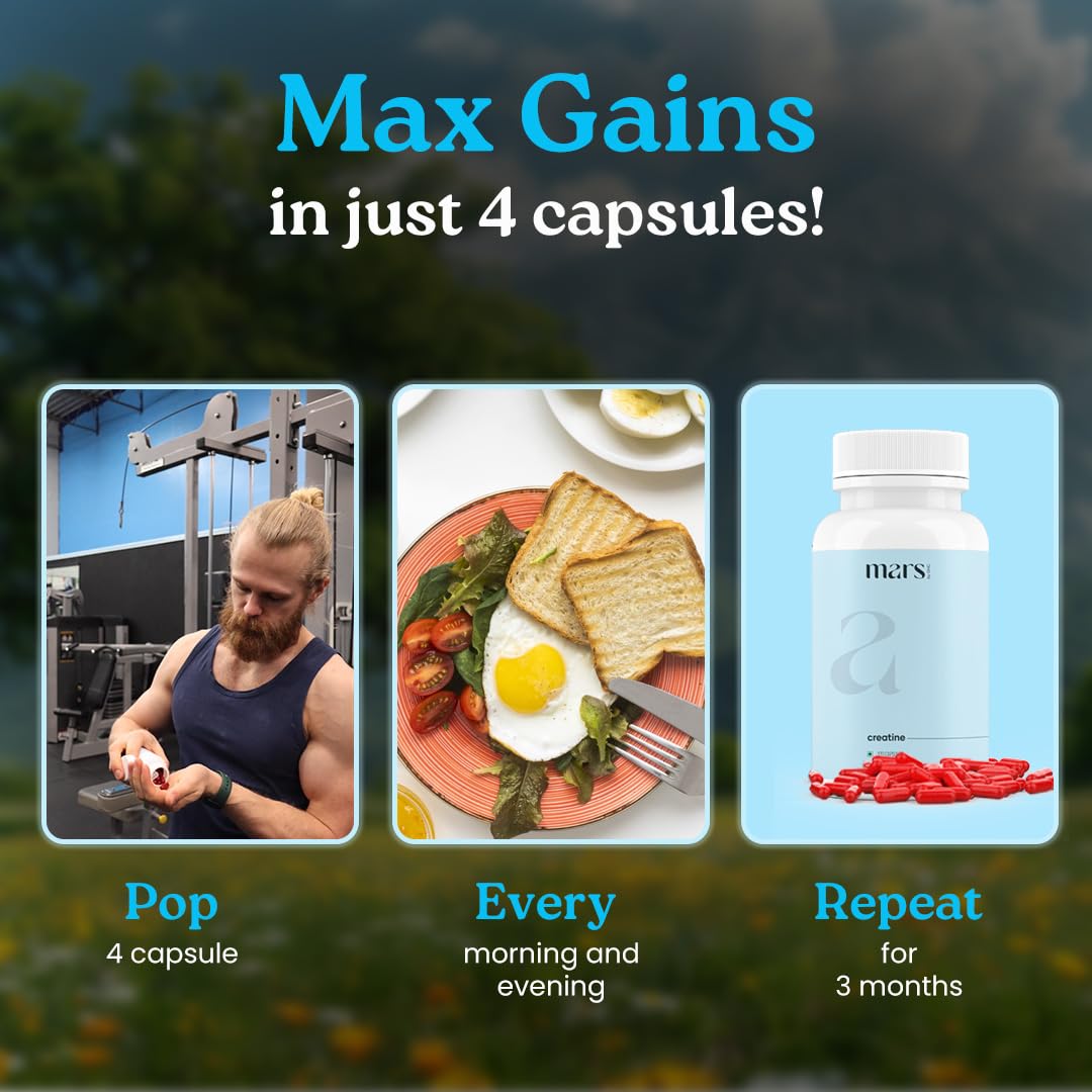 Mars by GHC Micronized Creatine Monohydrate Capsule 120 Count