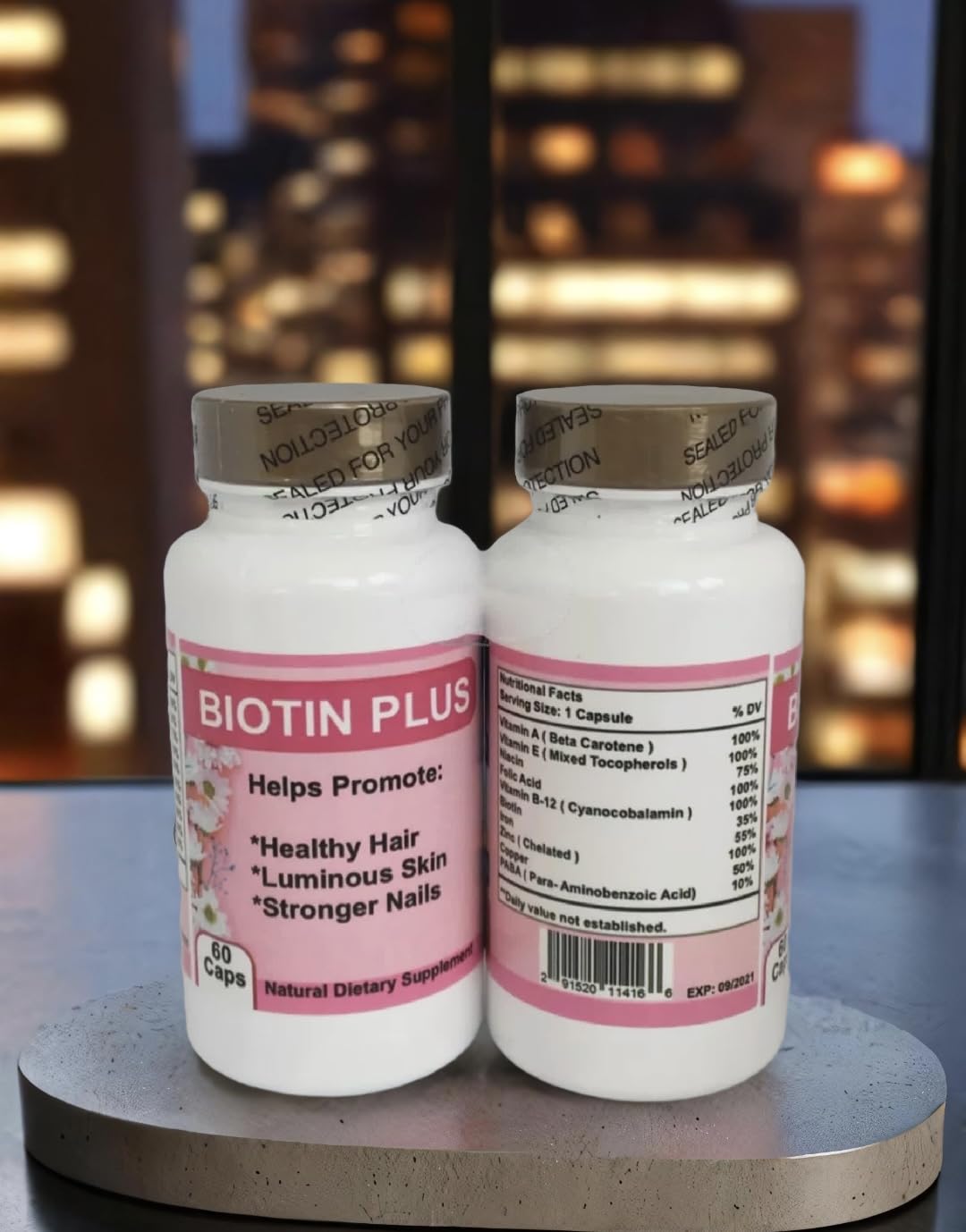 Generic Biotin Plus Capsules, 60 Count