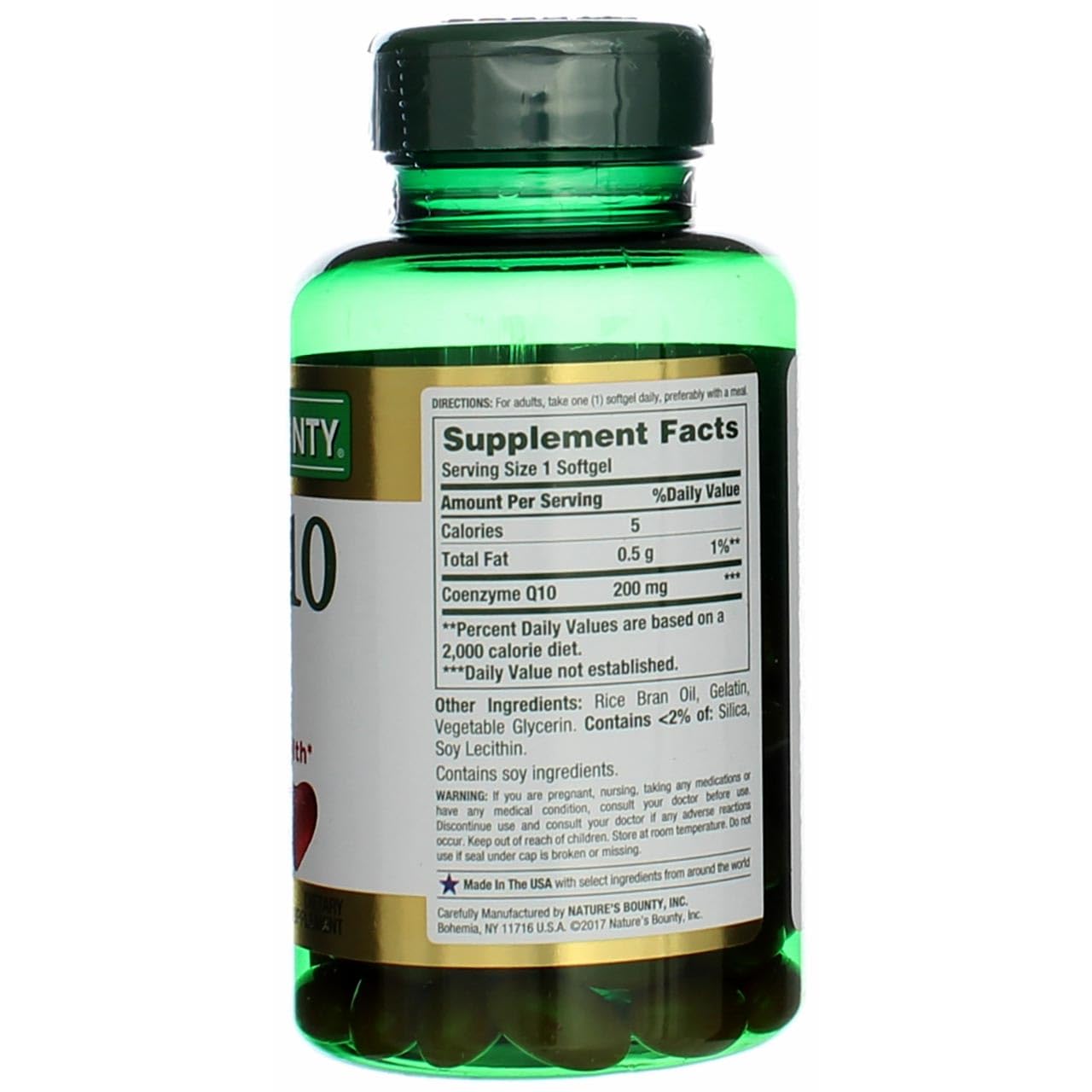 Nature's Bounty Co Q-10 200 mg Tablet, 160 Tablets