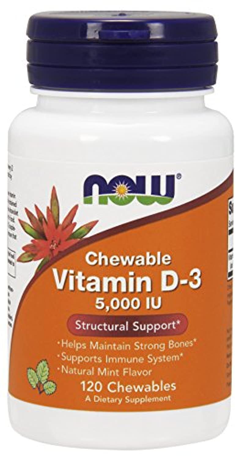 NOW Foods Vitamin D-3 5000 IU Capsule, 120 Count
