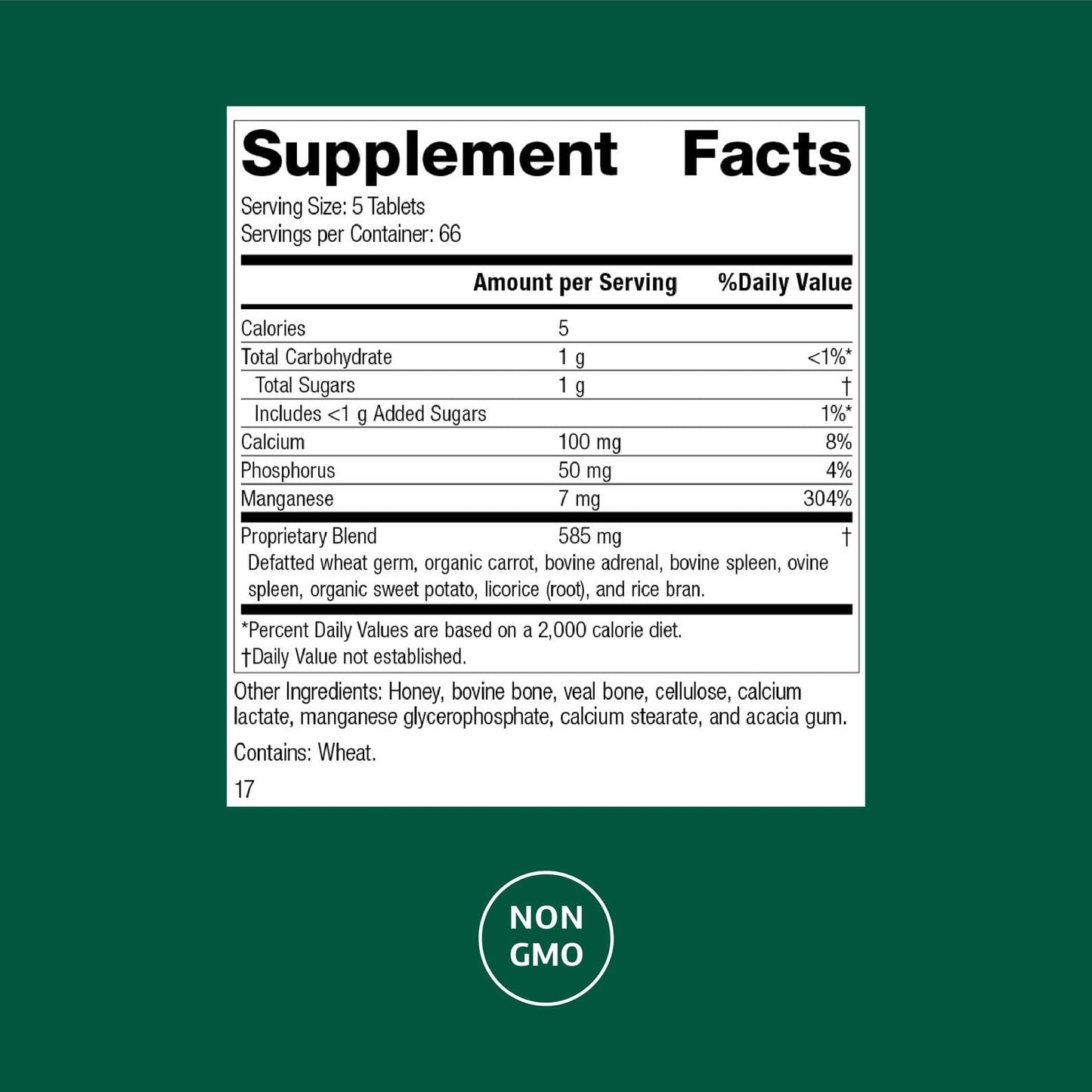 Standard Process Inc. Bio-Dent Skeletal Health Supplement 330 Tablets