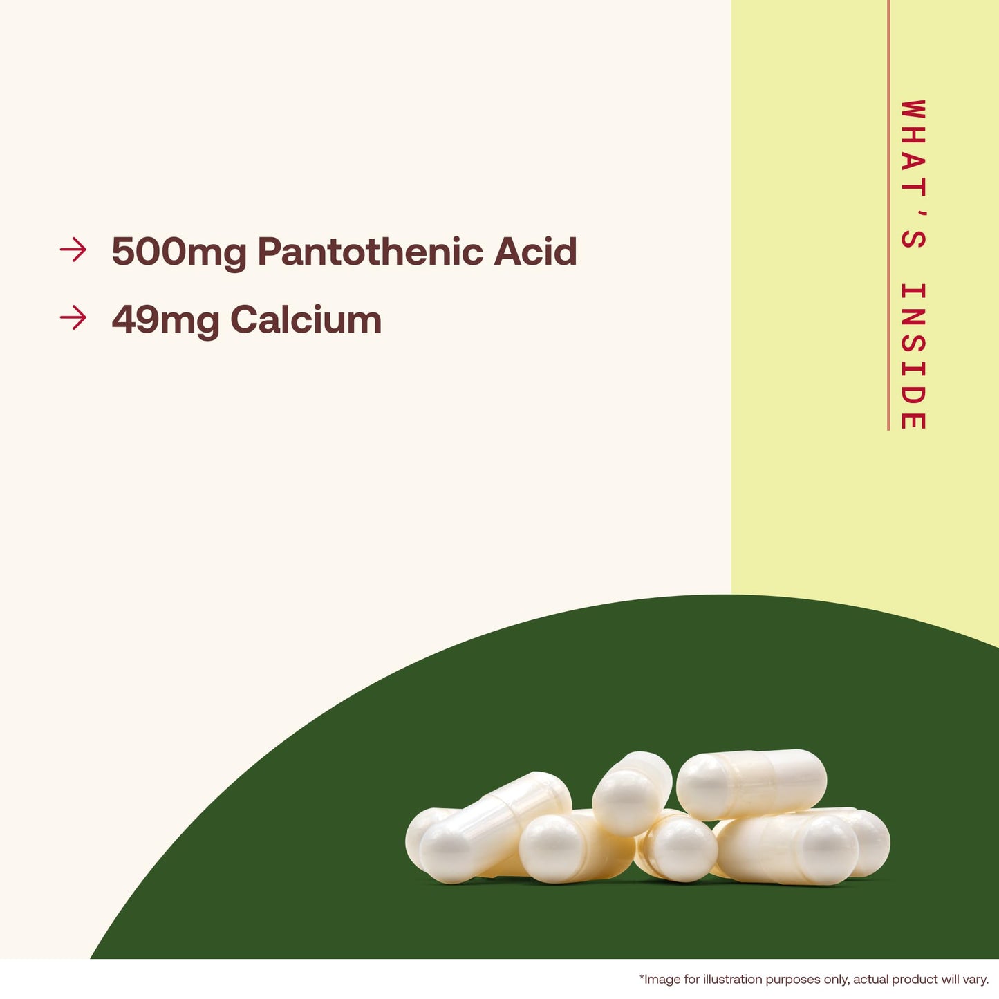 Jarrow Formulas Pantothenic Acid B5 500mg Capsule, 100 Capsules