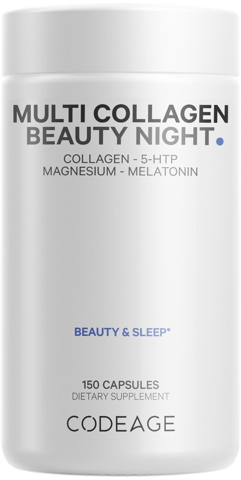 Codeage Multi Collagen Protein Beauty Night Capsules 150 Count